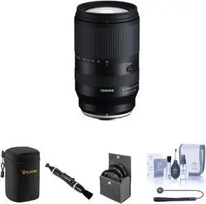 Tamron 18-300mm f/3.5-6.3 Di III-A VC VXD Lens for Fuji X Bundle with 67mm Filter Kit, Lens Case, Lens Cleaner, Cleaning Kit, Universal Lens Cap Tether