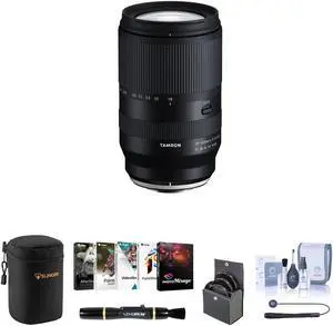 Tamron 18-300mm f/3.5-6.3 Di III-A VC VXD Lens for Fuji X Bundle with Corel PC Software Kit, 67mm Filter Kit, Lens Case, Lens Cleaner, Cleaning Kit, Universal Lens Cap Tether