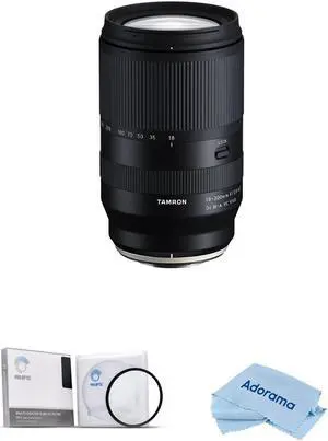Tamron 18-300mm f/3.5-6.3 Di III-A VC VXD Lens for Sony E Bundle with 67mm UV Filter, Microfiber Cleaning Cloth