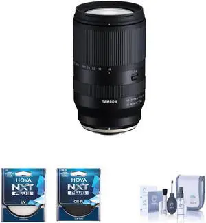 Tamron 18-300mm f/3.5-6.3 Di III-A VC VXD Lens for Sony E Bundle with 67mm UV and CPL Filters, Cleaning Kit