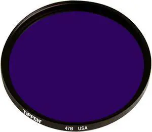 Tiffen 67mm #47 Glass Filter - Dark Blue #6747