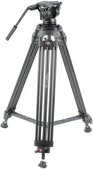 Takama 3-Section Aluminum Video Tripod with Damping Fluid Head