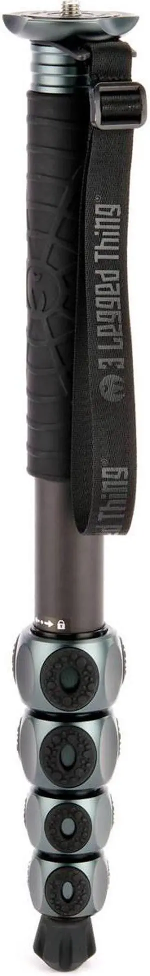 3 Legged Thing Alana 5-Section Carbon Fiber Monopod, Metallic Slate Gray