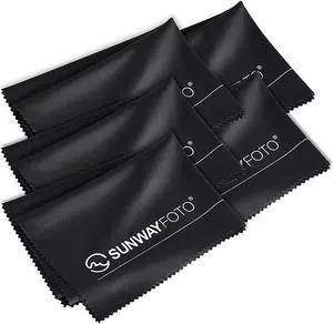 SunwayFoto Microfiber Cleaning Cloth, 5-Pack