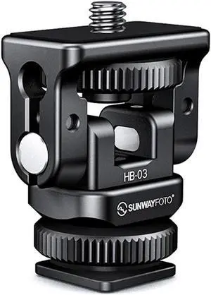 SunwayFoto HB-03 Hot Shoe Tilt Head