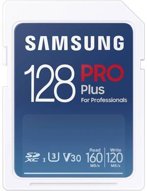 Samsung Samsung 128GB PRO Plus UHS-I SDXC Memory Card, Blue #MB-SD128S/AM
