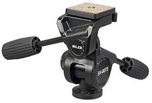 Slik SH-807E Heavy-Duty 3-Way Pan Tripod Head with Quick Release