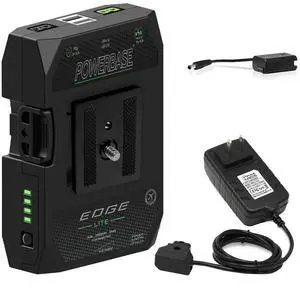 Core SWX PowerBase Edge Lite 49Wh 14.8V Small Form Cine Base Battery Pack and 1.5A Single-Position D-Tap Charger With EDGE 6" Sony A7 FZ100 Battery Cable