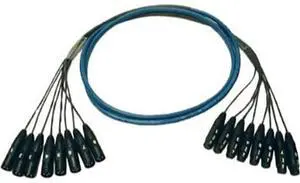 Whirlwind 15' Medusa Multitrack 24-Ch XLRF to XLRM Fanout Snake Cable #MT24FM15