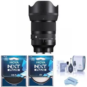 Sigma 50mm f/1.2 DG DN Art Lens for Sony E, with Hoya 77mm UV and CPL Filters
