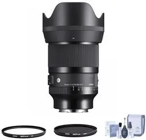 Sigma 50mm f/1.4 DG DN Art Lens for Sony E Bundle with Hoya 72mm Multi-Coated UV and CPL Filters, Cleaning Kit