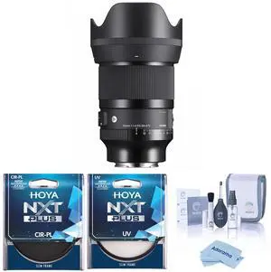 Sigma 50mm f/1.4 DG DN Art Lens for Sony E, Bundle with Tiffen 77mm UV and CPL Filters