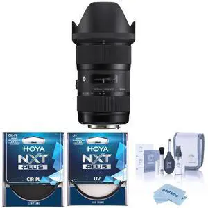 Sigma 18-35mm f/1.8 DC HSM ART Lens for Canon EF, Bundle with Tiffen 77mm UV and CPL Filters