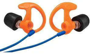 SureFire EP10 Sonic Defenders Ultra Max Full-Block Earplugs, Large, Orange