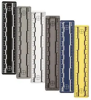 Safariland Assorted 6" Rulers, Pack of 12 #6-3815