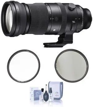 Sigma 150-600mm f/5-6.3 DG DN OS Sports Lens, Sony E w/95mm CPL+Clear Filter Kit