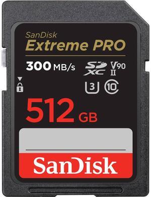 SanDisk 512GB Extreme PRO UHS-II V90 SDXC Memory Card #SDSDXDK-512G-ANCIN