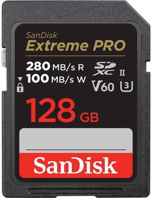 SanDisk 128GB Extreme PRO UHS-II V60 SDXC Memory Card #SDSDXEP-128G-ANCIN