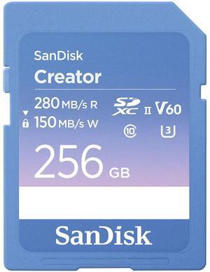 SanDisk Creator Series 256GB UHS-II SDXC Memory Card #SDSDXEP-256G-GNCIS