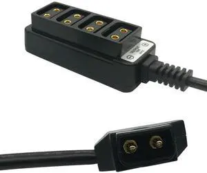 AndyCine D-Tap Male to 4-Ports D-Tap Female Straight Splitter Cable #A-DTAP-142
