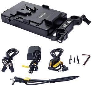 ANDYCINE Multi-Output V-Mount Battery Plate with Rod Mount and Cheese Plate