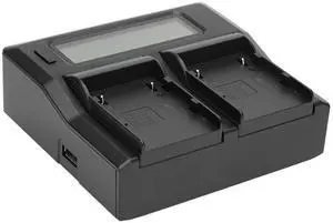 Green Extreme Dual Smart Charger with LCD Screen Base for Canon BP-A60 Battery