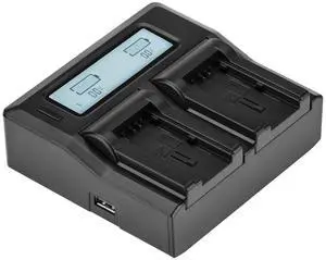 Green Extreme Dual Smart Charger with LCD Screen for Canon BP-718