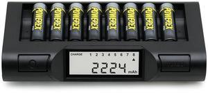 Maha MH-C980 8-Cell Turbo Charger-Analyzer with 8x Powerex PRO AA NiMH Batteries