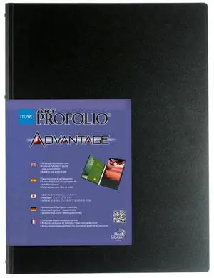 Itoya Art Profolio Advantage Bound Portfolio Crystal Clear PolyGlass AD-24-A3