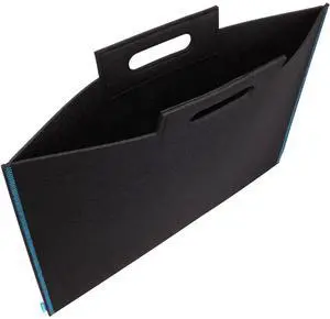 Itoya Midtown Large Format Artwork Carrier Bag, 14x21", Black/Blue #MD-1421BK/BU