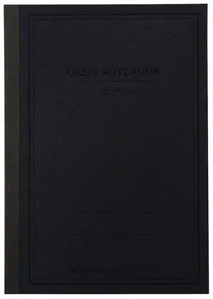 Itoya Medium ProFolio Oasis Notebook, A5 (5.8x8.3"), Charcoal #OA-MD-CH