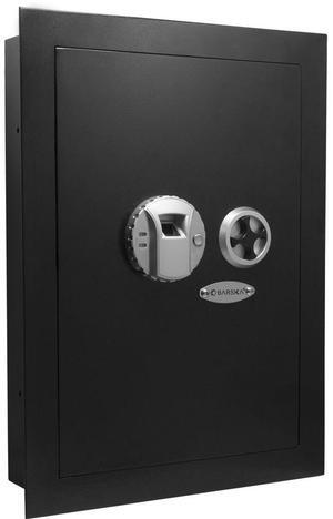 Barska 0.52 Cubic Foot Biometric Wall Safe (Left Opening), Black #AX13034
