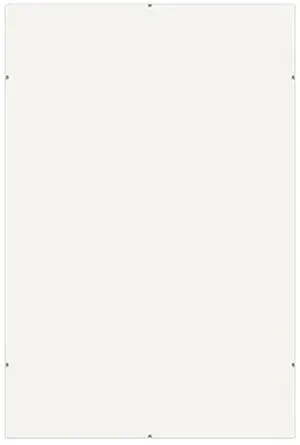 Framatic Frameless Glass Clip Picture Frame for 12x16" Photograph, Chrome