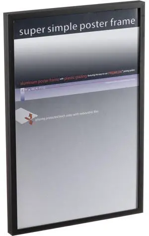 Framatic Superlight Aluminum Poster Frame for a 8x10" Photograph, Black #300036