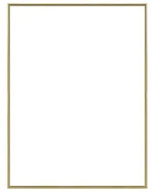 Framatic Tempo Classic Semi-Rnd Top Alum Frame, f/a 5X7" Photograph, Color: Gold