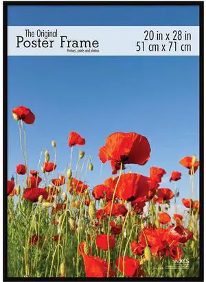 MCS Poster Original Masonite Back Frame for a 20x28" Photograph, Black #23038