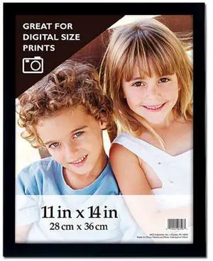 MCS Gallery Wood Frame for 8.5x11" Photograph, Black #46394