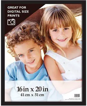 MCS Gallery Wood Frame, for a 16x20" Photograph 3/4", Color: Black. #46399