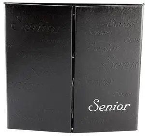 TAP Commencement Designer Photo Gallery Folio,4x6-8V Vertical,Black/Black/Silver