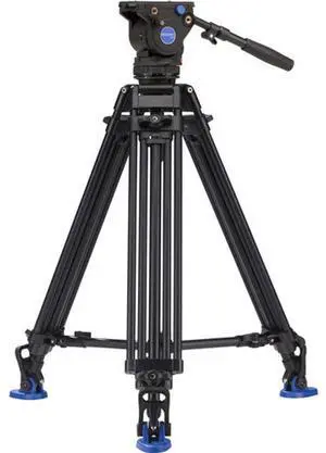 Benro BV6 PRO 3-Section Aluminum Video Tripod with BV6 Video Head and Mid-Level Spreader