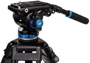 Benro S6PRO Fluid Video Head 3/8"-16 Head Mount 1/4"-20 Accessory Mounts