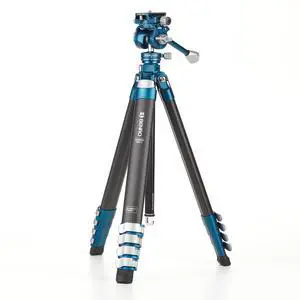 Benro CyanBird 5-Section Carbon Fiber Tripod with FS20PRO 3-Way 2 in 1 Pan/Tilt Head