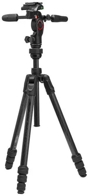 Manfrotto Befree GT PRO 4-Section CF Travel Tripod w/3-Way Pan/Tilt Head, Black