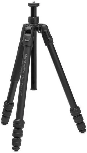Manfrotto Befree GT PRO 4-Section Aluminum Travel Tripod Legs, Black Matte