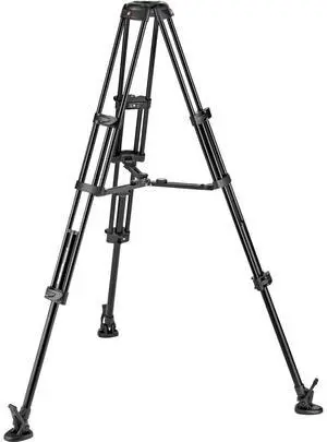 Manfrotto 3-Section Aluminum Twin Leg Video Tripod with Mid-Level Spreader