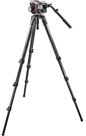 Manfrotto 536 4-Section Carbon Fiber Tripod Legs with 509 Fluid Video Head
