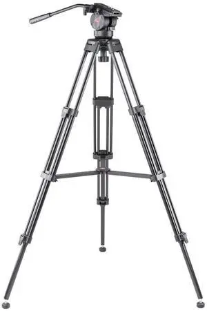 3Pod 3Pod V3AH Video Tripod System Anodized Aluminum   with 2-way Fluid Head & Quick-Release Plate:      Include Free Carrying Case