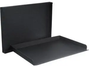 Archival Methods Drop Front Box, 1.5" 14.5" x 18.75", Black #01-116