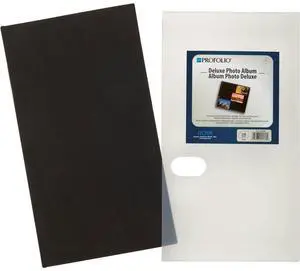 Itoya ProFolio Deluxe Black Fabric 3-Up archival Album 240 4x6 Prints Photo album