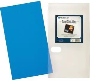 Itoya Profolio Deluxe Photo Album, Holds 240 4x6" Pictures, 3-Up, Blue